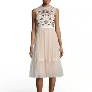 Needle & Thread Bridesmaids Floral Sequin Formal Dress